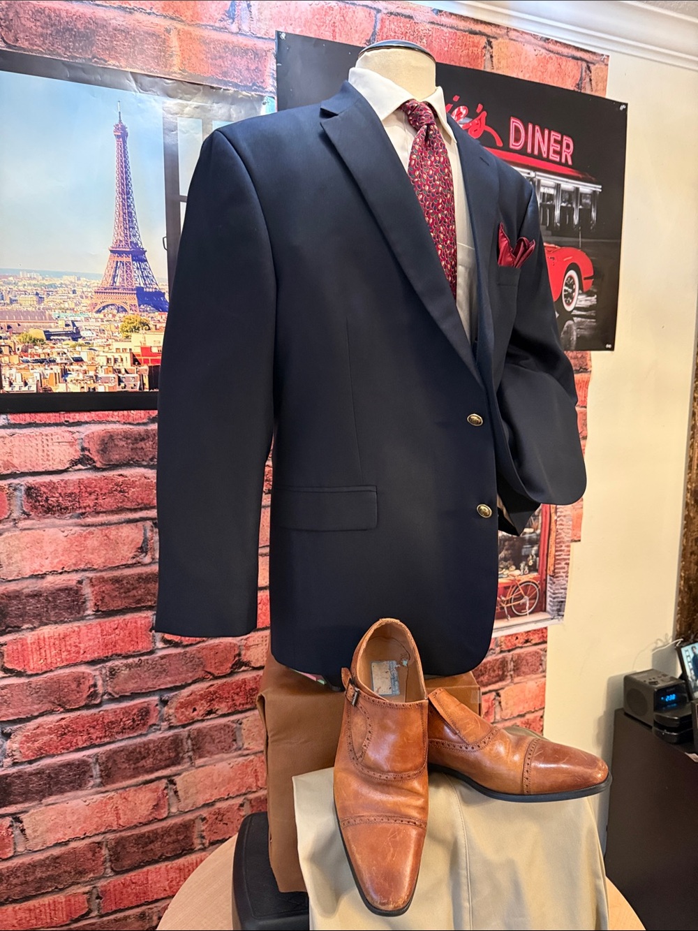 Stafford Blue Blazer - Picture 8 of 17